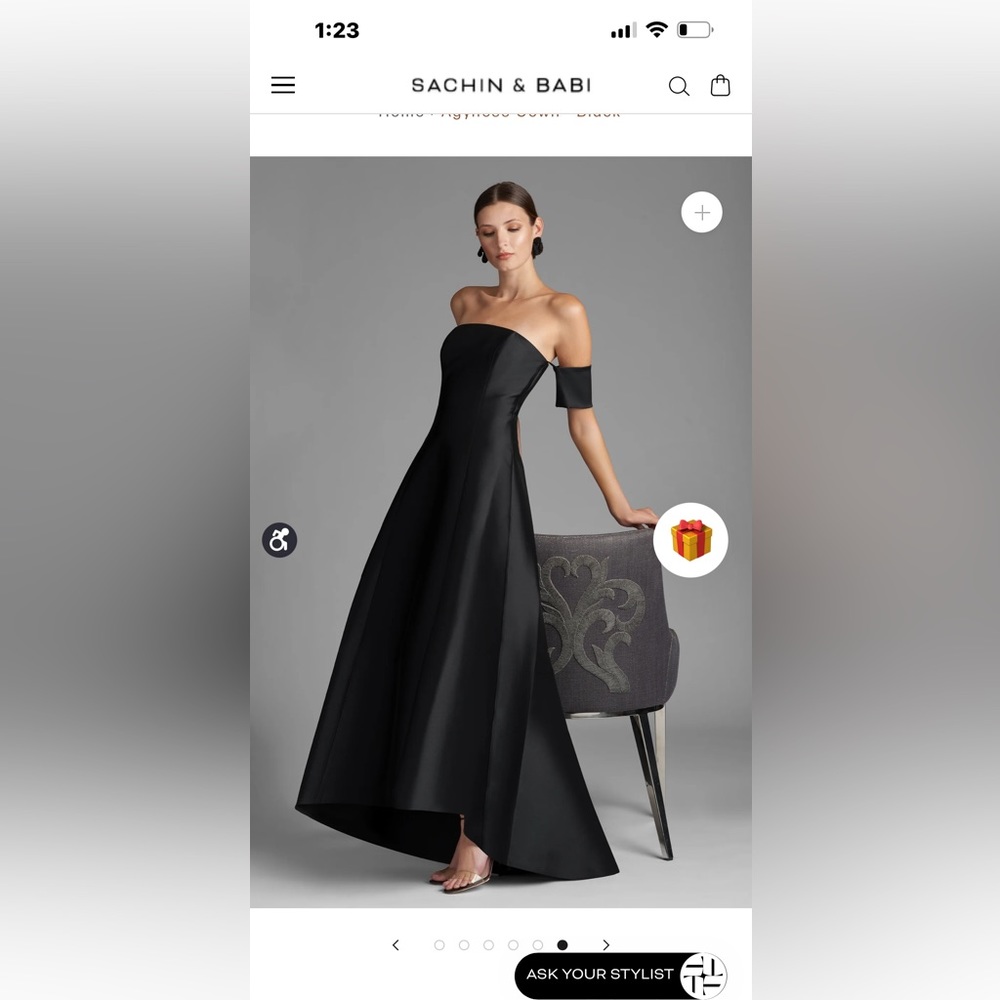 Sachin &Babi Agyness dress black 10